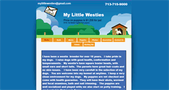 Desktop Screenshot of mylittlewesties.com